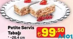 PAŞABAHÇE PETİTE SERVİS TABAĞI 26,4 CM